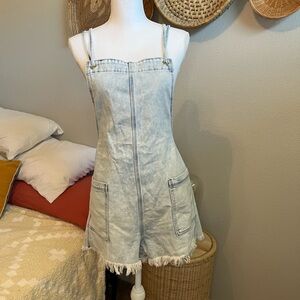 Aerie Denim Overalls